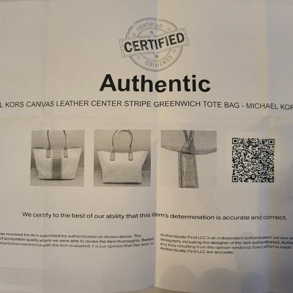 Michael Kors Greenwich Tote w/COA - Picture 12 of 12